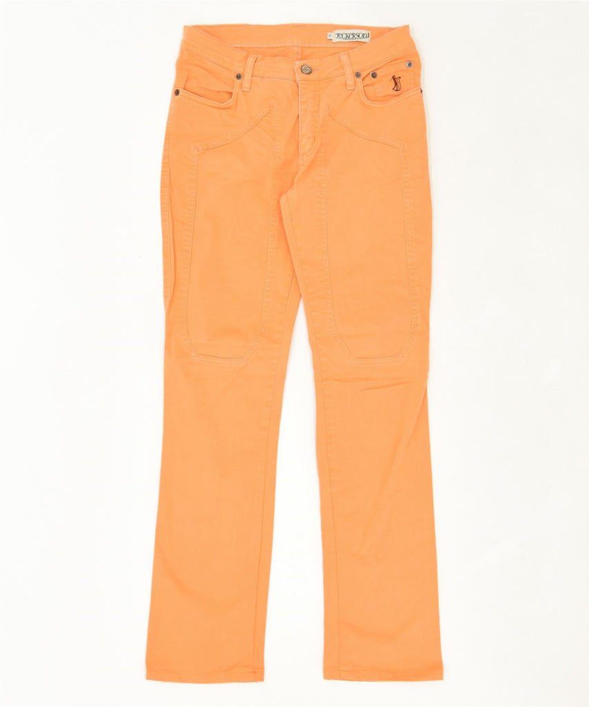 JECKERSON Womens Straight Jeans W27 L30 Orange Cotton | Vintage | Thrift | Second-Hand | Used Clothing | Messina Hembry 