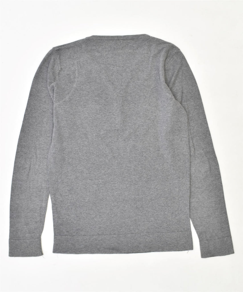 JACK & JONES Mens Crew Neck Jumper Sweater Medium Grey Cotton | Vintage | Thrift | Second-Hand | Used Clothing | Messina Hembry 