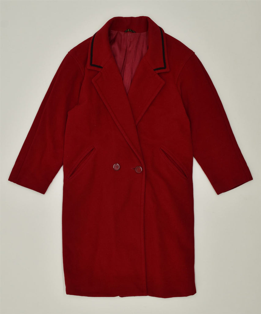 VINTAGE Womens Overcoat UK 18 XL Red | Vintage | Thrift | Second-Hand | Used Clothing | Messina Hembry 