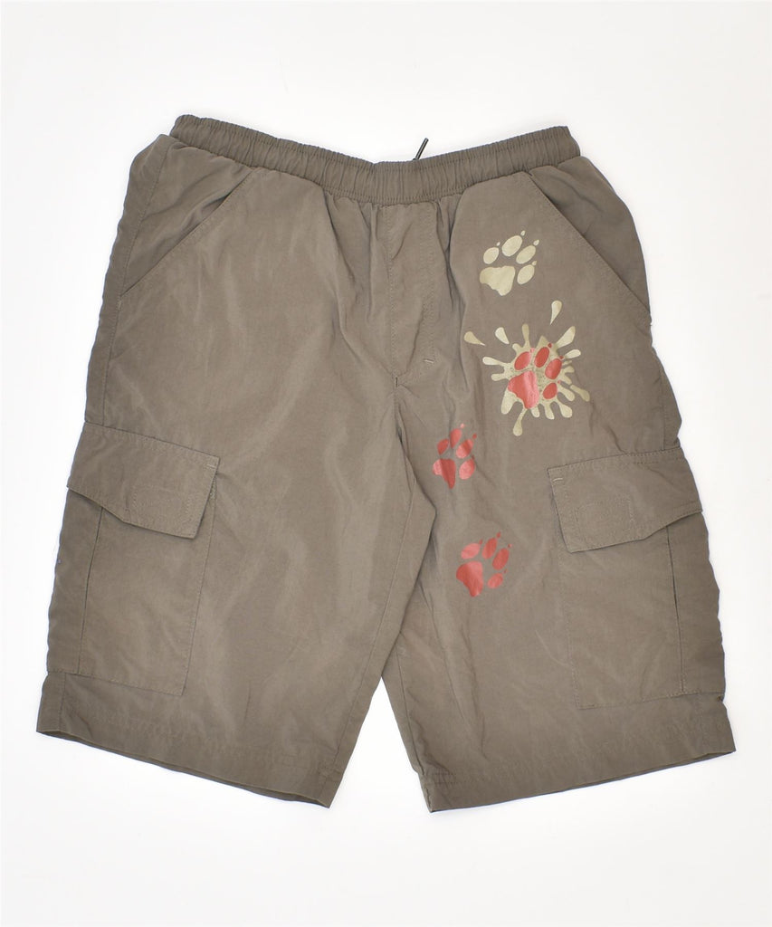 JACK WOLFSKIN Boys Cargo Shorts 10-11 Years W22 Khaki Polyamide | Vintage | Thrift | Second-Hand | Used Clothing | Messina Hembry 