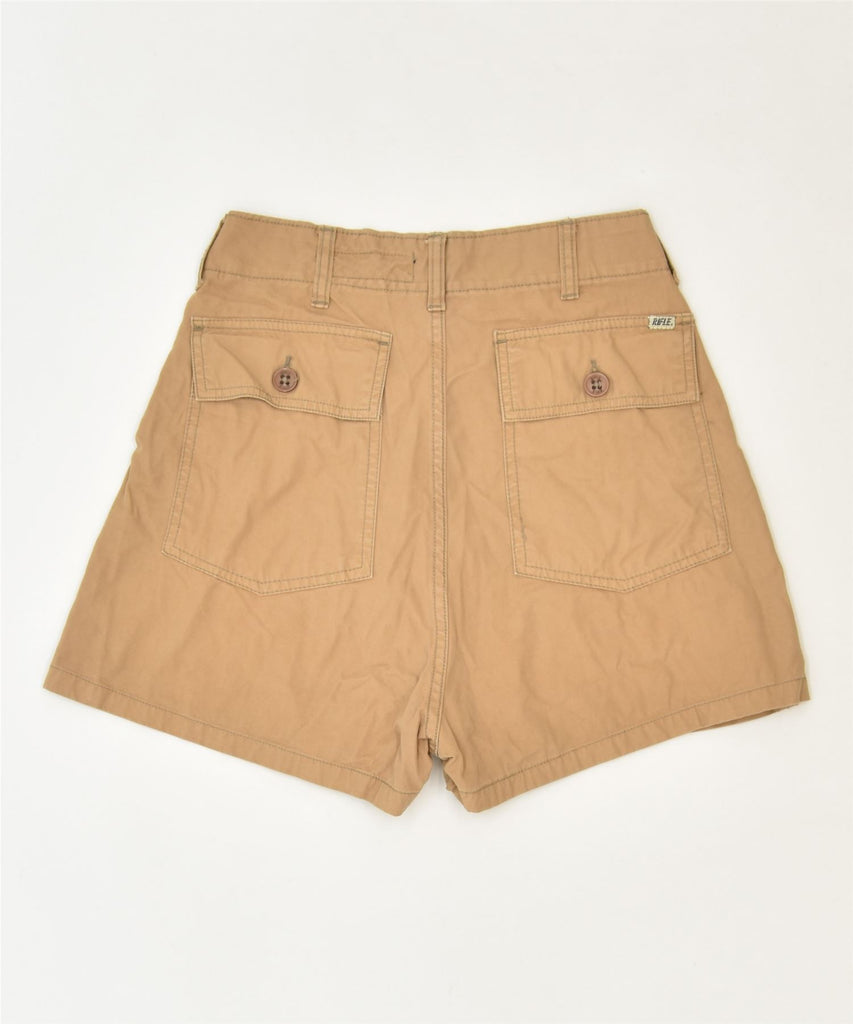 RIFLE Womens Chino Shorts W25 XS Brown Cotton Classic | Vintage | Thrift | Second-Hand | Used Clothing | Messina Hembry 