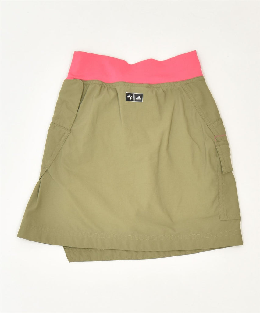 ADIDAS Girls Skort 4-5 Years Khaki Nylon Sports | Vintage | Thrift | Second-Hand | Used Clothing | Messina Hembry 