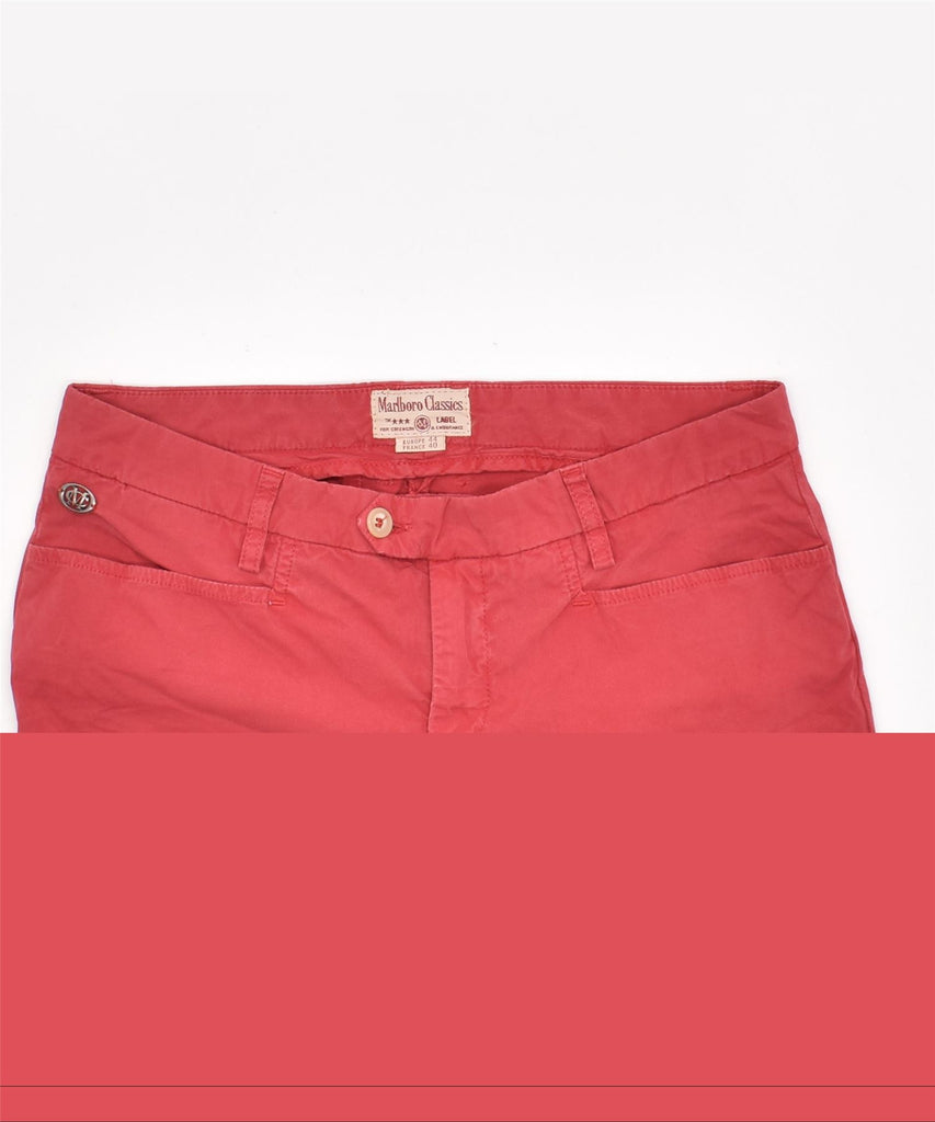 MARLBORO CLASSICS Womens Straight Casual Trousers EU 44 Large W31 L27 Red | Vintage | Thrift | Second-Hand | Used Clothing | Messina Hembry 