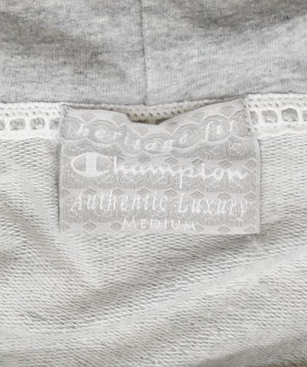 CHAMPION Womens Heritage Fit Autentic Luxury Hoodie Jumper Medium Grey | Vintage | Thrift | Second-Hand | Used Clothing | Messina Hembry 