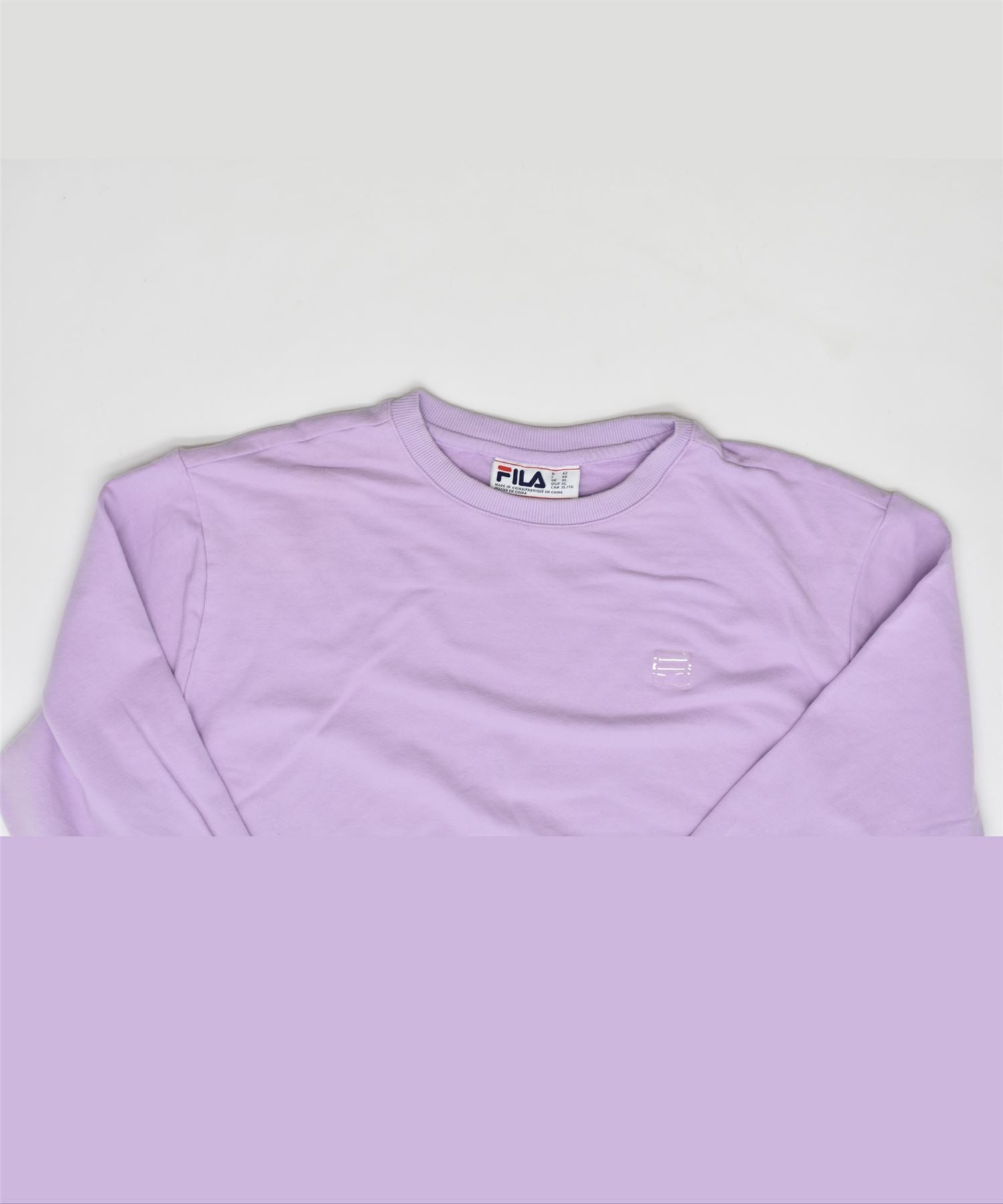 FILA Womens Crew Neck Jumper Sweater UK 18 XL Purple Cotton, Vintage &  Second-Hand Clothing Online