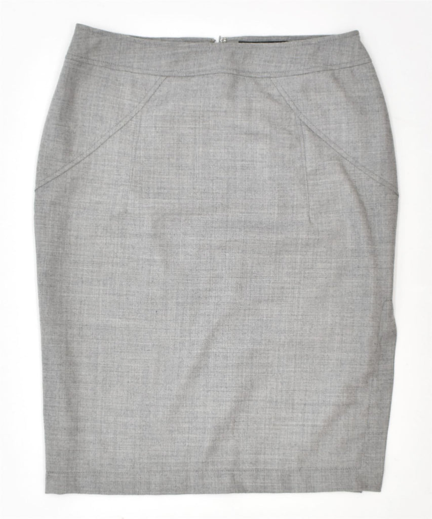 ALESSANDRO DELL'ACQUA Womens Pencil Skirt IT 44 Medium W30 Grey | Vintage | Thrift | Second-Hand | Used Clothing | Messina Hembry 