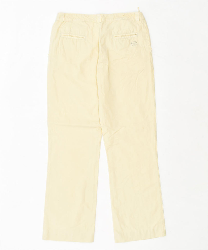 SERGIO TACCHINI Womens Straight Casual Trousers W30 L30 Yellow Cotton | Vintage | Thrift | Second-Hand | Used Clothing | Messina Hembry 