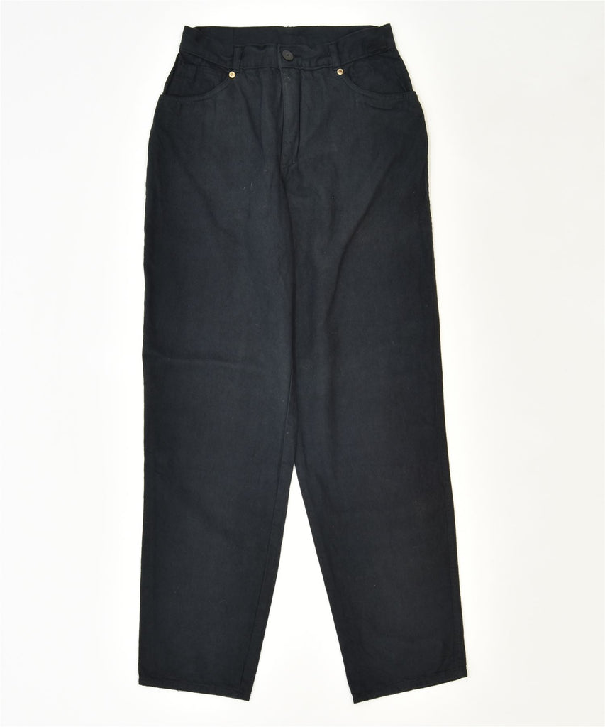 DAILY BLUE Womens Slim Casual Trousers W26 L30 Black Cotton Classic Vintage | Vintage | Thrift | Second-Hand | Used Clothing | Messina Hembry 