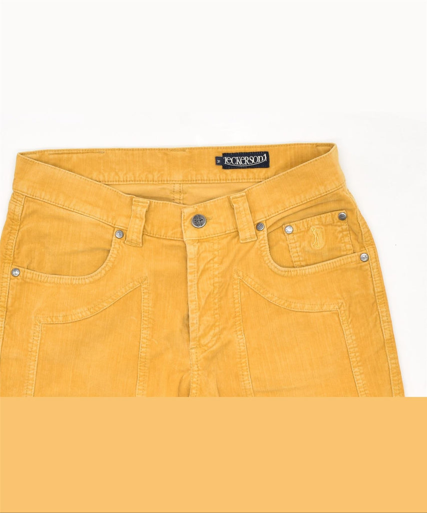 JECKERSON Womens Straight Jeans W31 L31 Yellow Cotton | Vintage | Thrift | Second-Hand | Used Clothing | Messina Hembry 