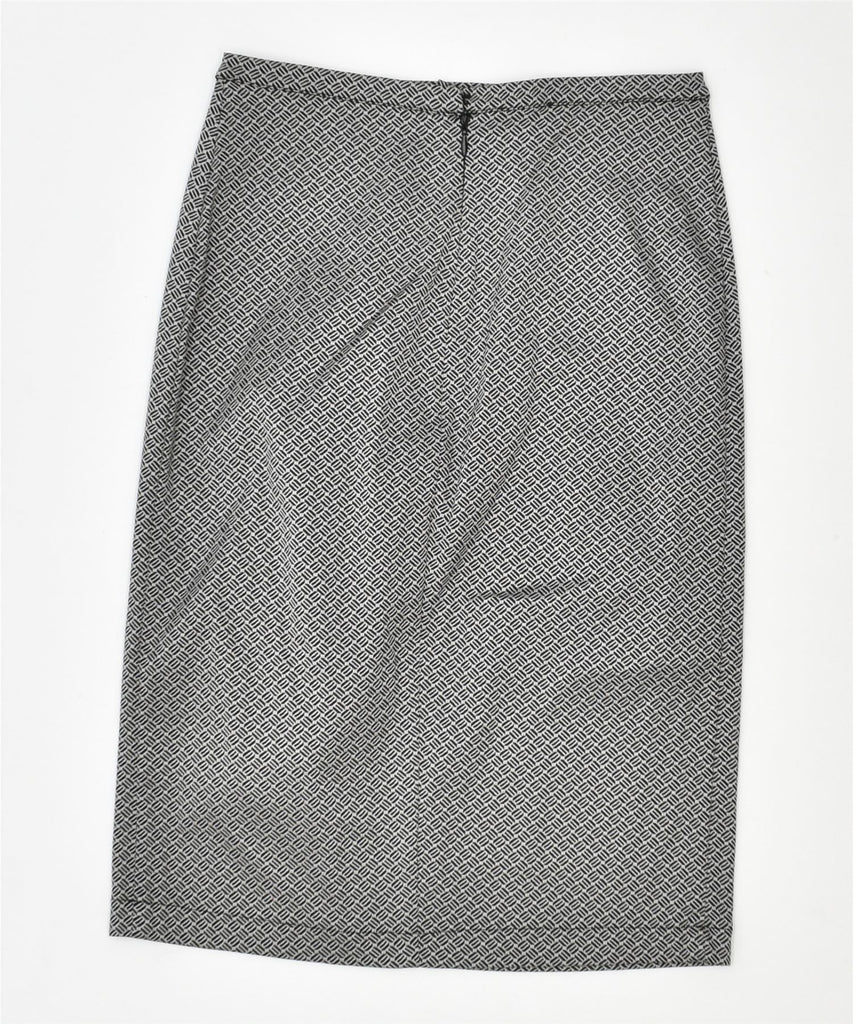 GOTHA Womens Pencil Skirt XS W24 Grey Geometric Acetate Vintage | Vintage | Thrift | Second-Hand | Used Clothing | Messina Hembry 