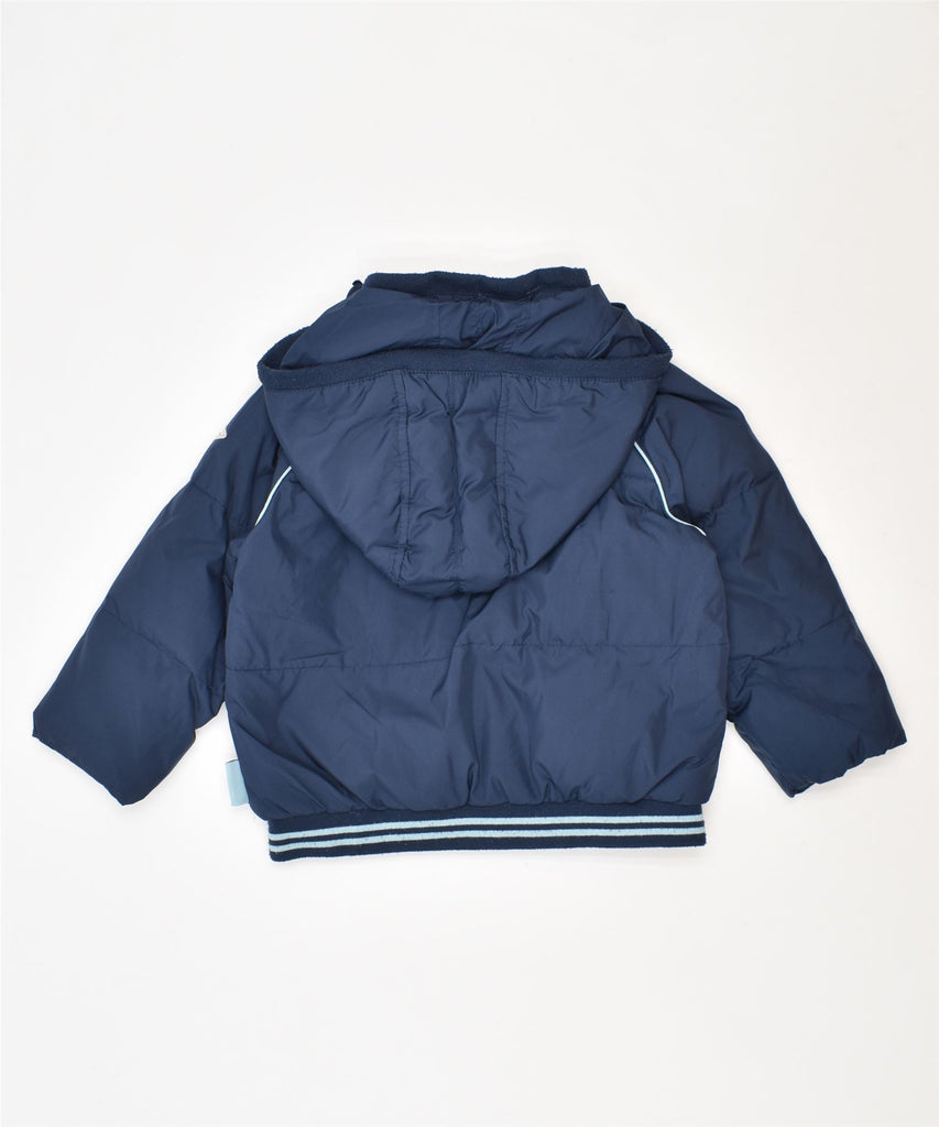 CHAMPION Boys Hooded Padded Jacket 2-3 Years XL Navy Blue Polyester | Vintage | Thrift | Second-Hand | Used Clothing | Messina Hembry 