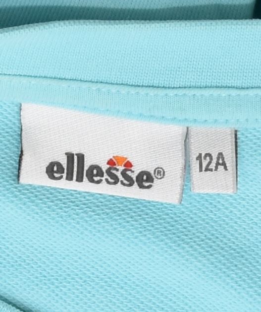 ELLESSE Girls Graphic Sweatshirt Jumper 11-12 Years Blue Cotton | Vintage | Thrift | Second-Hand | Used Clothing | Messina Hembry 