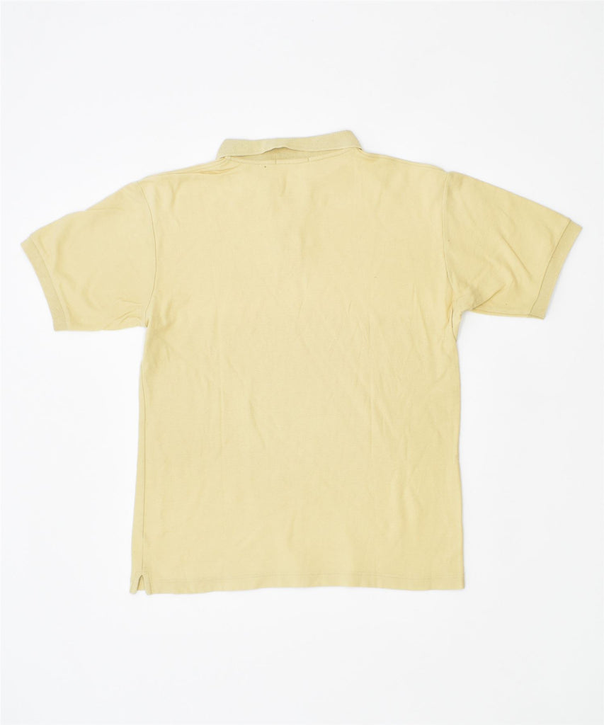 FILA Mens Polo Shirt IT 50 Medium Yellow Cotton | Vintage | Thrift | Second-Hand | Used Clothing | Messina Hembry 