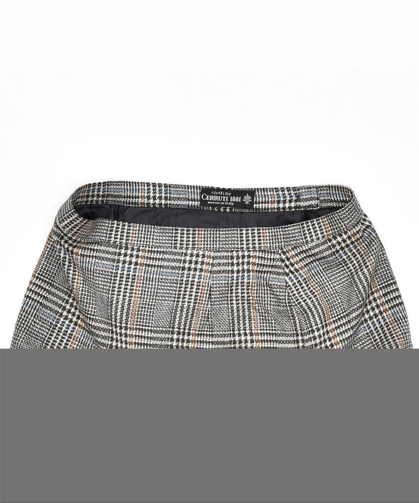 CERRUTI Womens Straight Skirt W30 Mdium Grey Check | Vintage | Thrift | Second-Hand | Used Clothing | Messina Hembry 