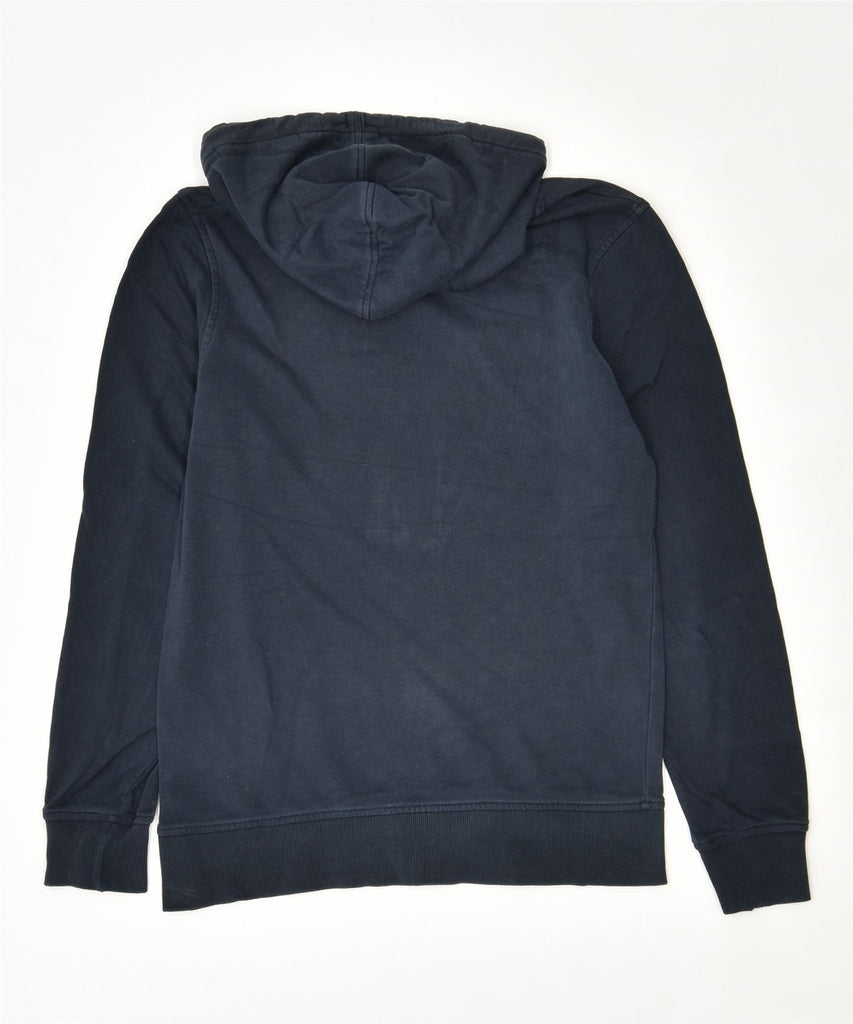 JACK & JONES Mens Graphic Hoodie Jumper XS Navy Blue Cotton | Vintage | Thrift | Second-Hand | Used Clothing | Messina Hembry 