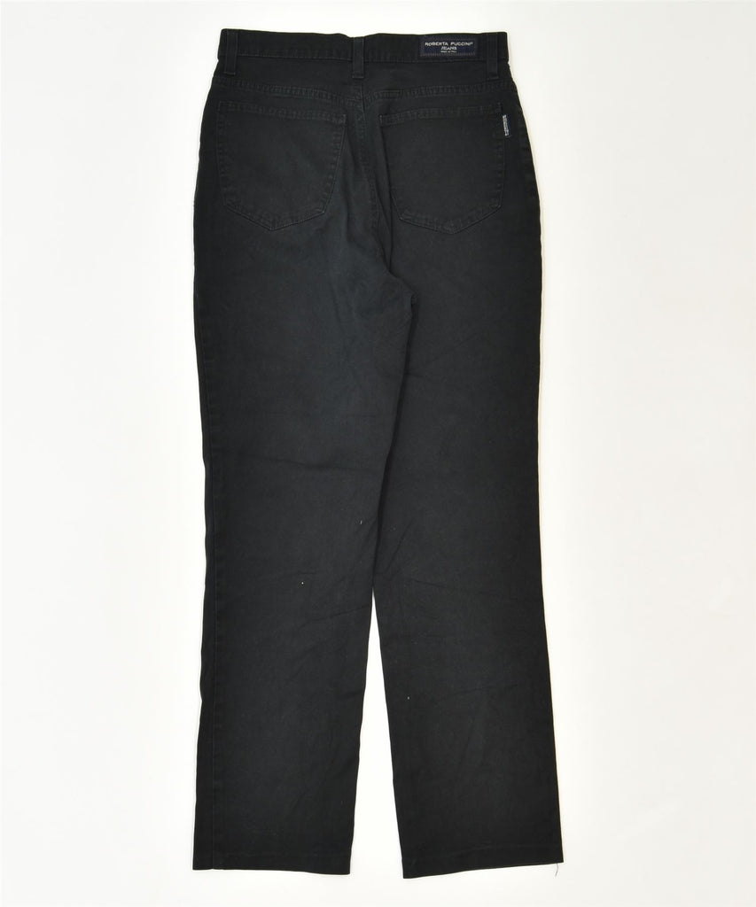 ROBERTA PUCCINI Womens Slim Casual Trousers IT 44 Medium W28 L29 Black | Vintage | Thrift | Second-Hand | Used Clothing | Messina Hembry 