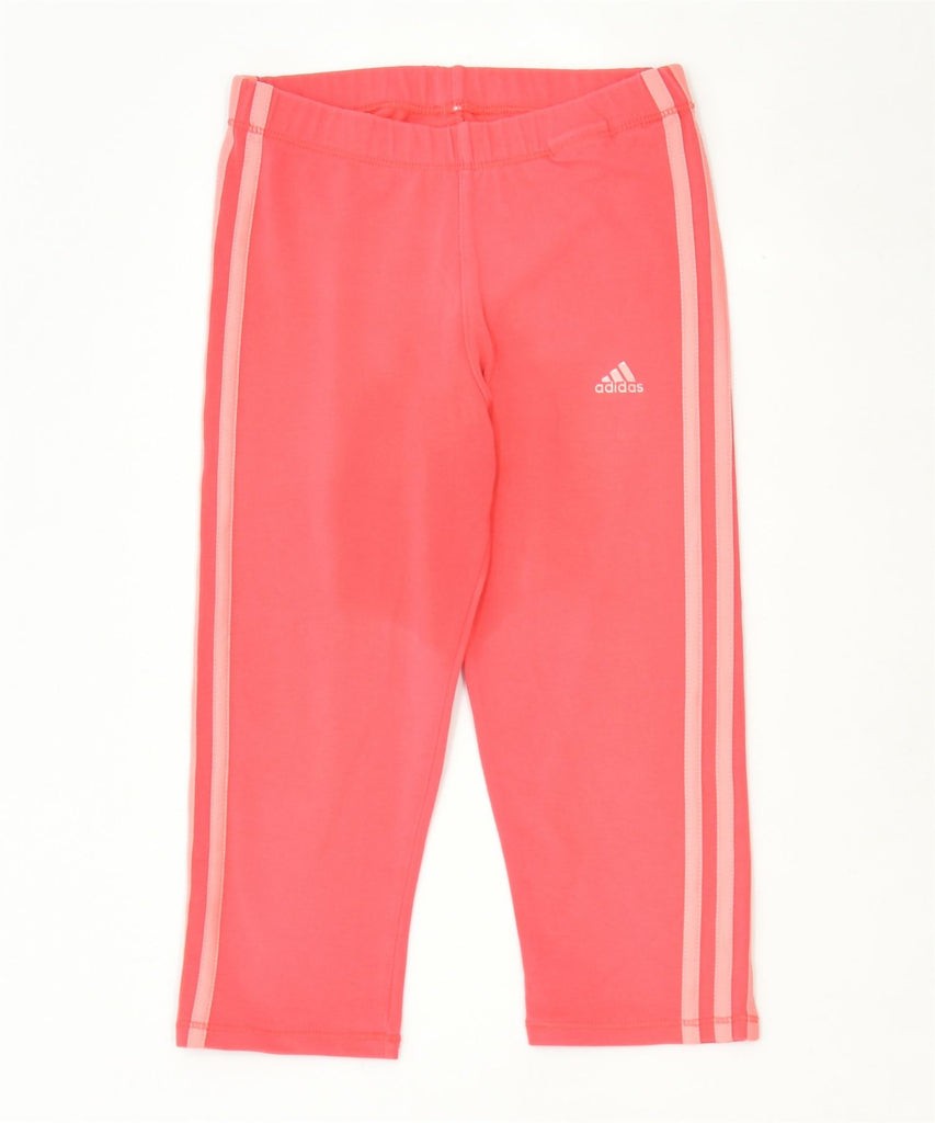 ADIDAS Girls Climalite Capri Leggings 9-10 Years Pink Sports | Vintage | Thrift | Second-Hand | Used Clothing | Messina Hembry 