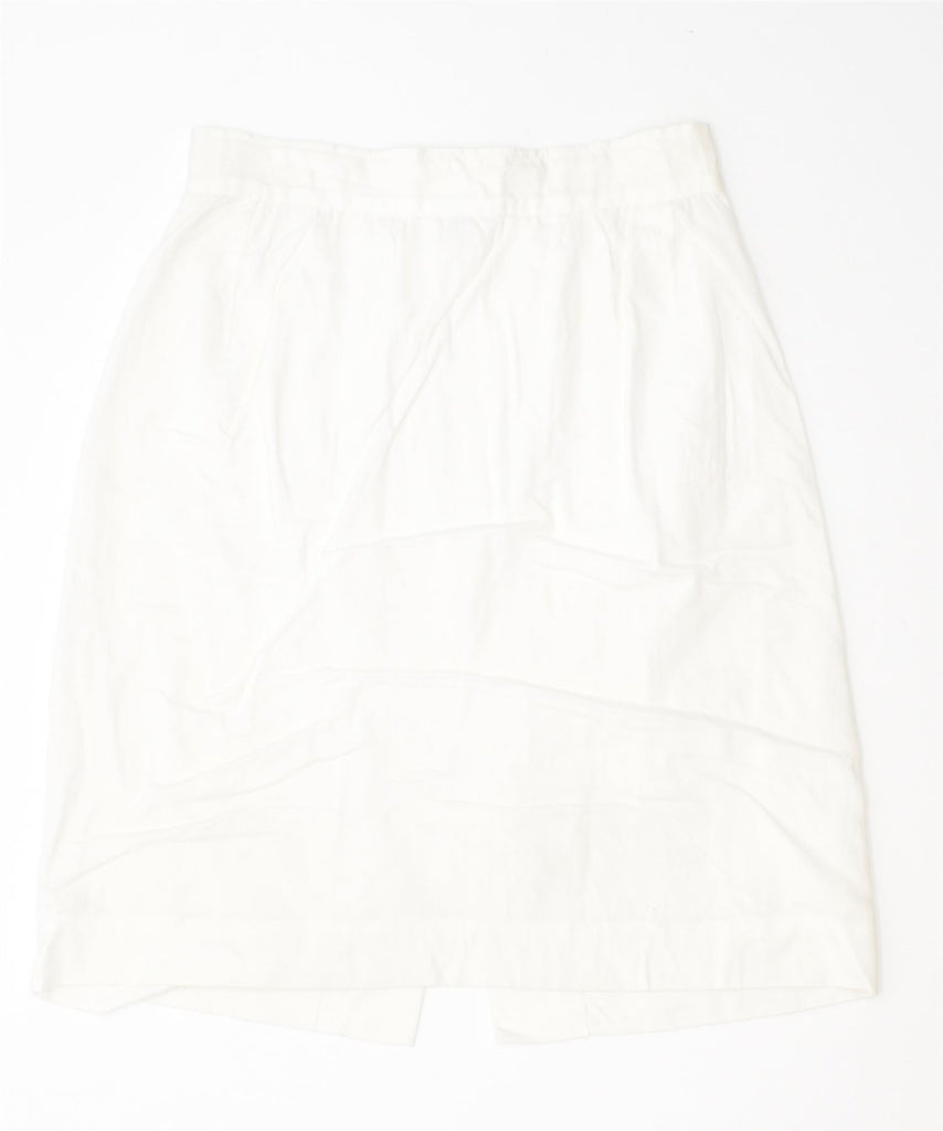 VINTAGE Womens A-Line Skirt W26 Small White | Vintage | Thrift | Second-Hand | Used Clothing | Messina Hembry 