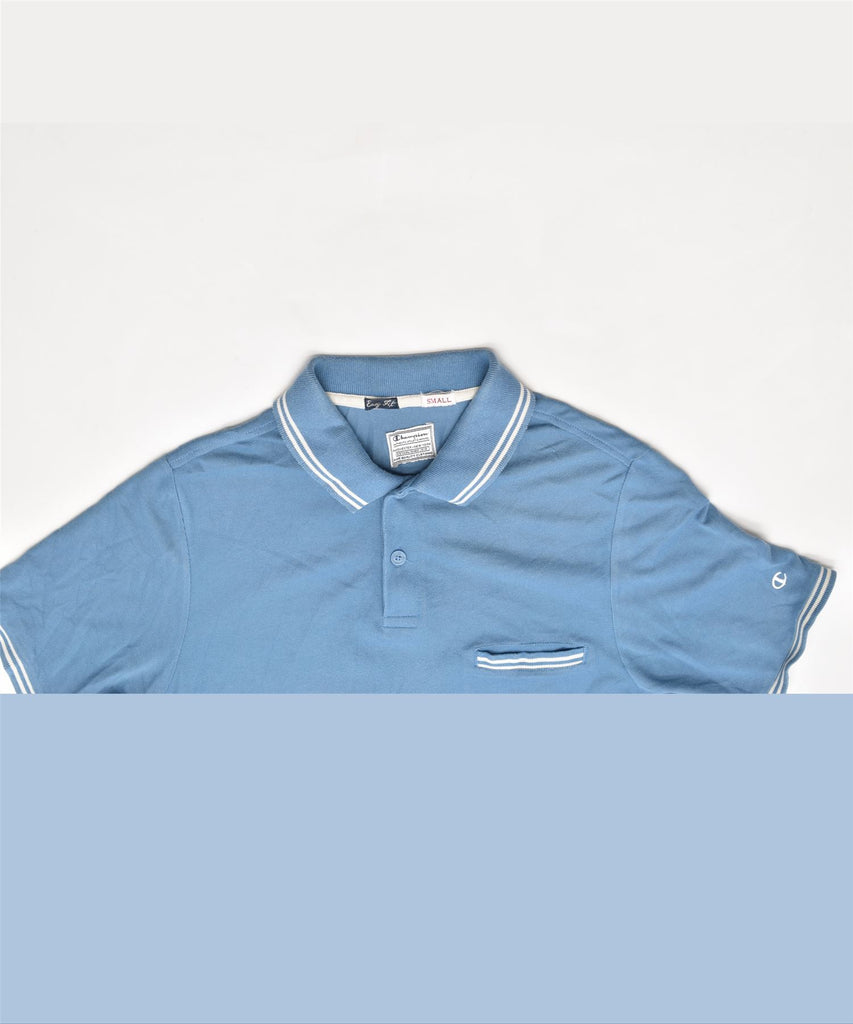 CHAMPION Mens Easy Fit Polo Shirt Small Blue | Vintage | Thrift | Second-Hand | Used Clothing | Messina Hembry 