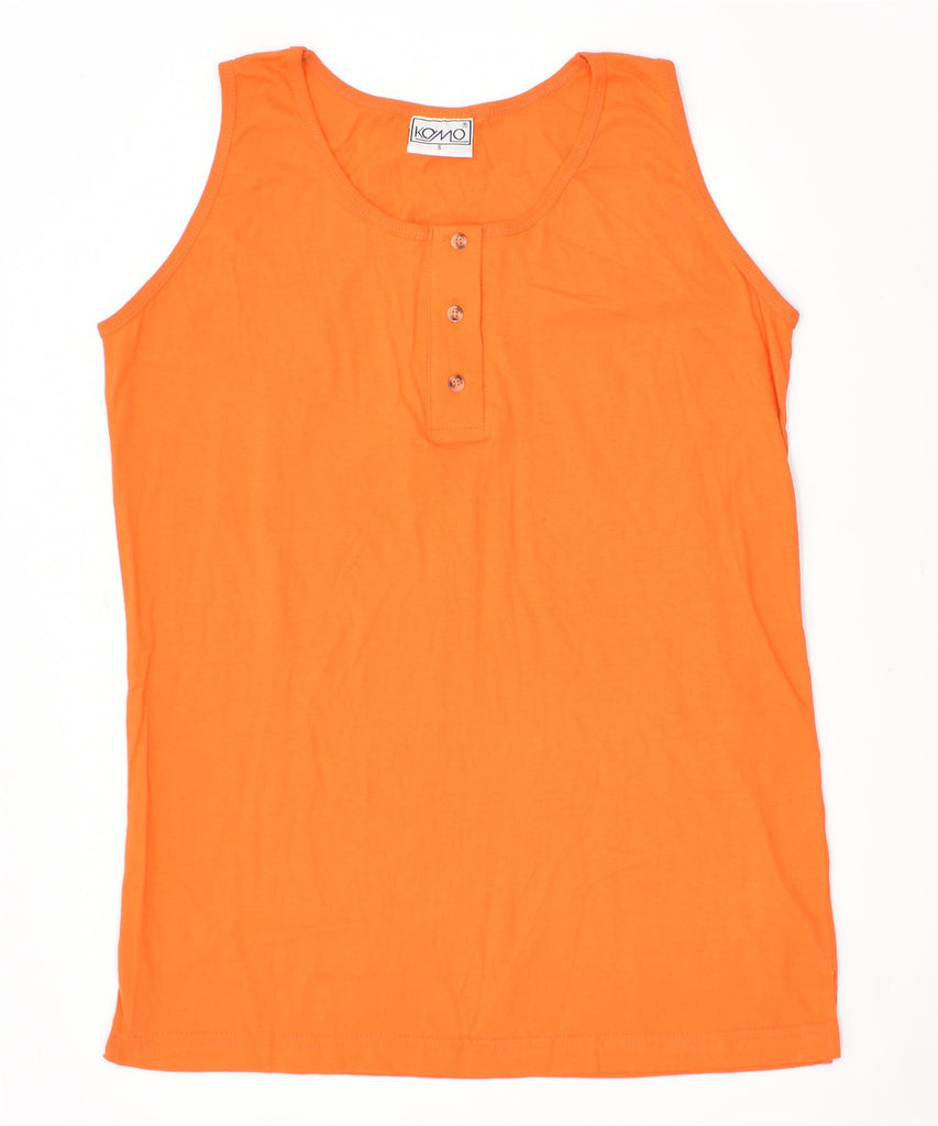 KAMO Womens Vest Top UK 10 Small Orange Vintage | Vintage | Thrift | Second-Hand | Used Clothing | Messina Hembry 