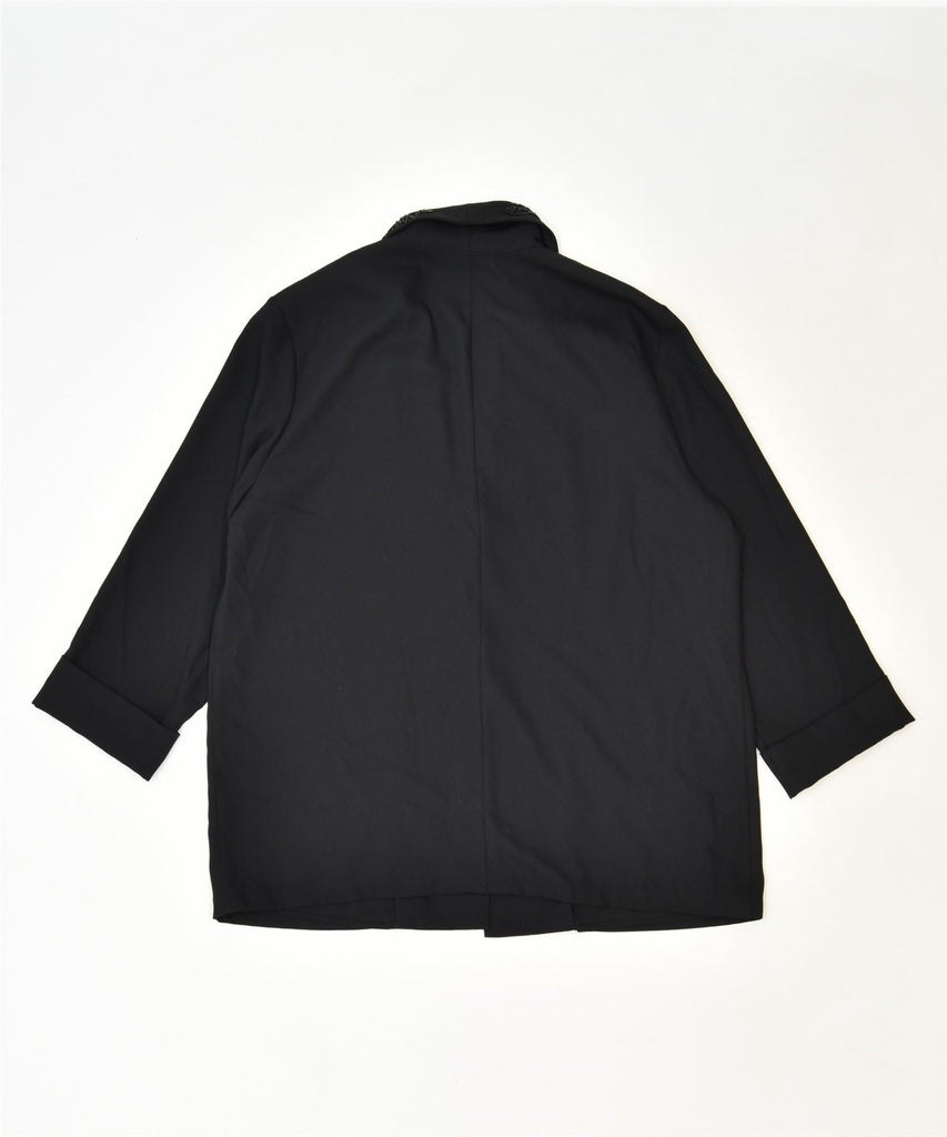 VINTAGE Womens 1 Button Blazer Jacket UK 16 Large Black Classic | Vintage | Thrift | Second-Hand | Used Clothing | Messina Hembry 