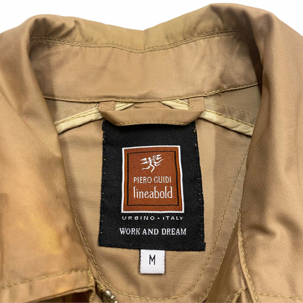 Piero Guidi Work & Dream Cotton Nylon Jacket | Vintage Designer Brown Medium VTG | Vintage Messina Hembry | Thrift | Second-Hand Messina Hembry | Used Clothing | Messina Hembry 