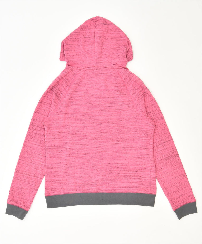 REEBOK Womens Hoodie Jumper UK 14 Medium Pink Cotton Sports | Vintage | Thrift | Second-Hand | Used Clothing | Messina Hembry 