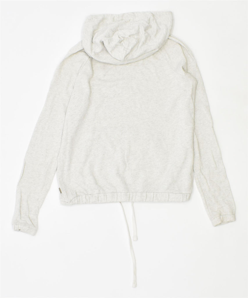 JACK WILLS Womens Oversized Hoodie Jumper UK 8 Small White Cotton | Vintage | Thrift | Second-Hand | Used Clothing | Messina Hembry 