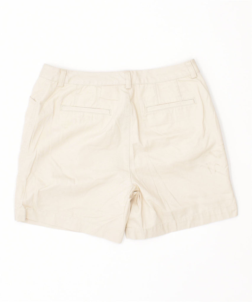 EDDIE BAUER Womens Mercer Fit Chino Shorts US 8 Medium W32 Beige Cotton | Vintage | Thrift | Second-Hand | Used Clothing | Messina Hembry 