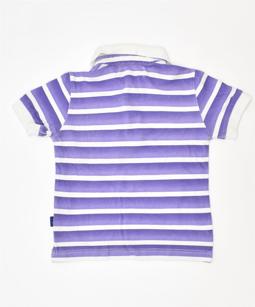 JECKERSON Boys Polo Shirt 3-4 Years Purple Striped Cotton | Vintage | Thrift | Second-Hand | Used Clothing | Messina Hembry 