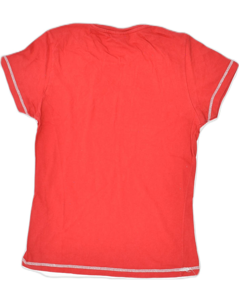 CHAMPION Womens T-Shirt Top UK 14 Large Red Cotton | Vintage | Thrift | Second-Hand | Used Clothing | Messina Hembry 