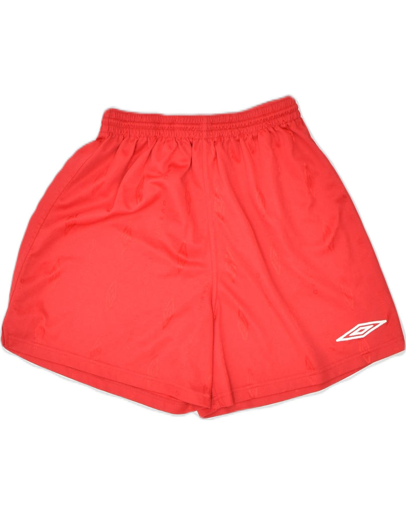 UMBRO Womens Sport Shorts UK 14 Large Red Polyester | Vintage | Thrift | Second-Hand | Used Clothing | Messina Hembry 