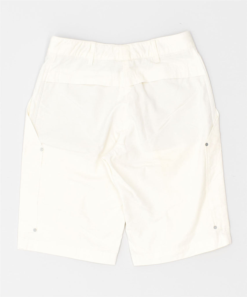 FILA Mens Casual Shorts UK 12 Medium W28 Off White | Vintage | Thrift | Second-Hand | Used Clothing | Messina Hembry 