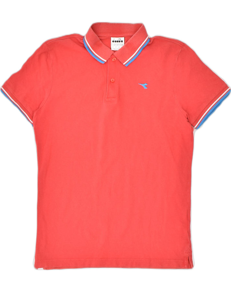 DIADORA Mens Polo Shirt XS Red Cotton | Vintage | Thrift | Second-Hand | Used Clothing | Messina Hembry 