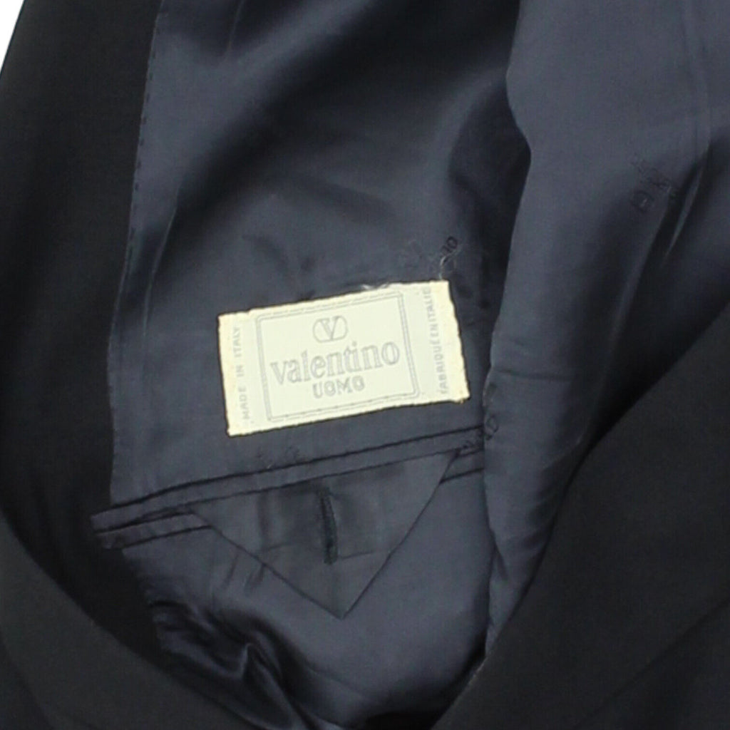 Valentino Mens Navy Blue Blazer Jacket | Vintage High End Luxury Designer Suit | Vintage Messina Hembry | Thrift | Second-Hand Messina Hembry | Used Clothing | Messina Hembry 