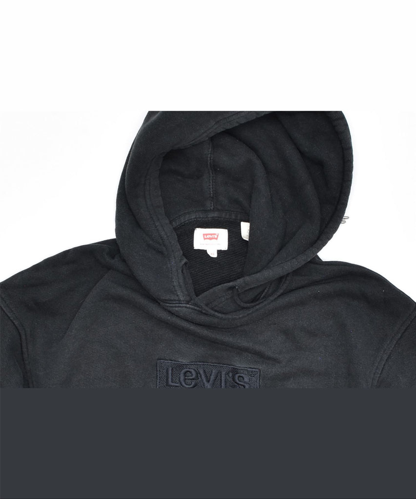 LEVI'S Mens Hoodie Jumper XS Black Cotton | Vintage | Thrift | Second-Hand | Used Clothing | Messina Hembry 