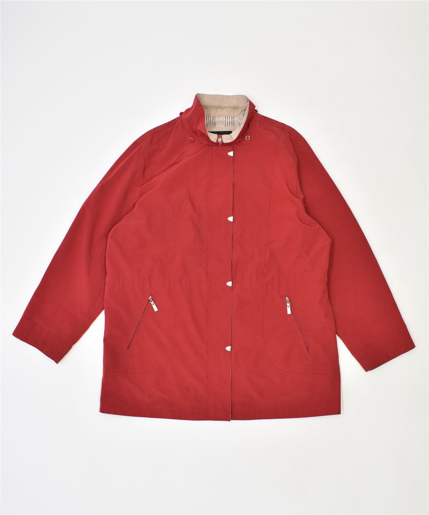 NAUTICA Womens Utility Jacket UK 18 XL Red Polyester | Vintage | Thrift | Second-Hand | Used Clothing | Messina Hembry 