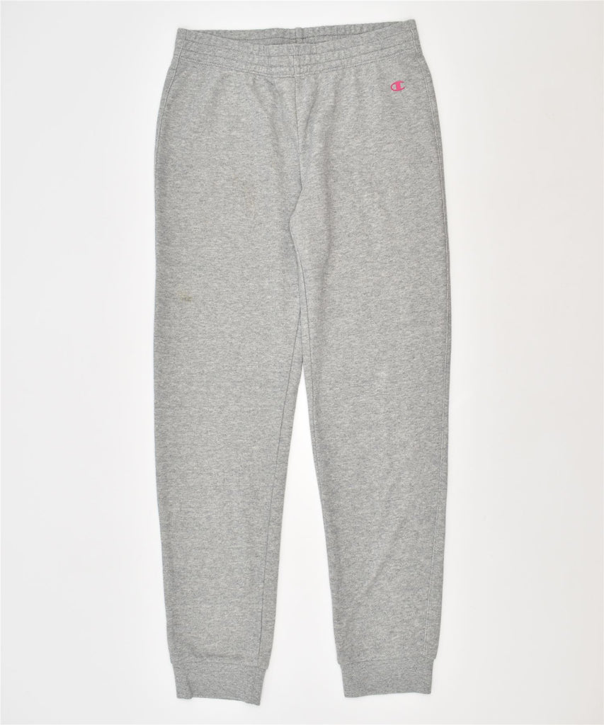 CHAMPION Girls Tracksuit Trousers 11-12 Years Large Grey Cotton Sports | Vintage | Thrift | Second-Hand | Used Clothing | Messina Hembry 