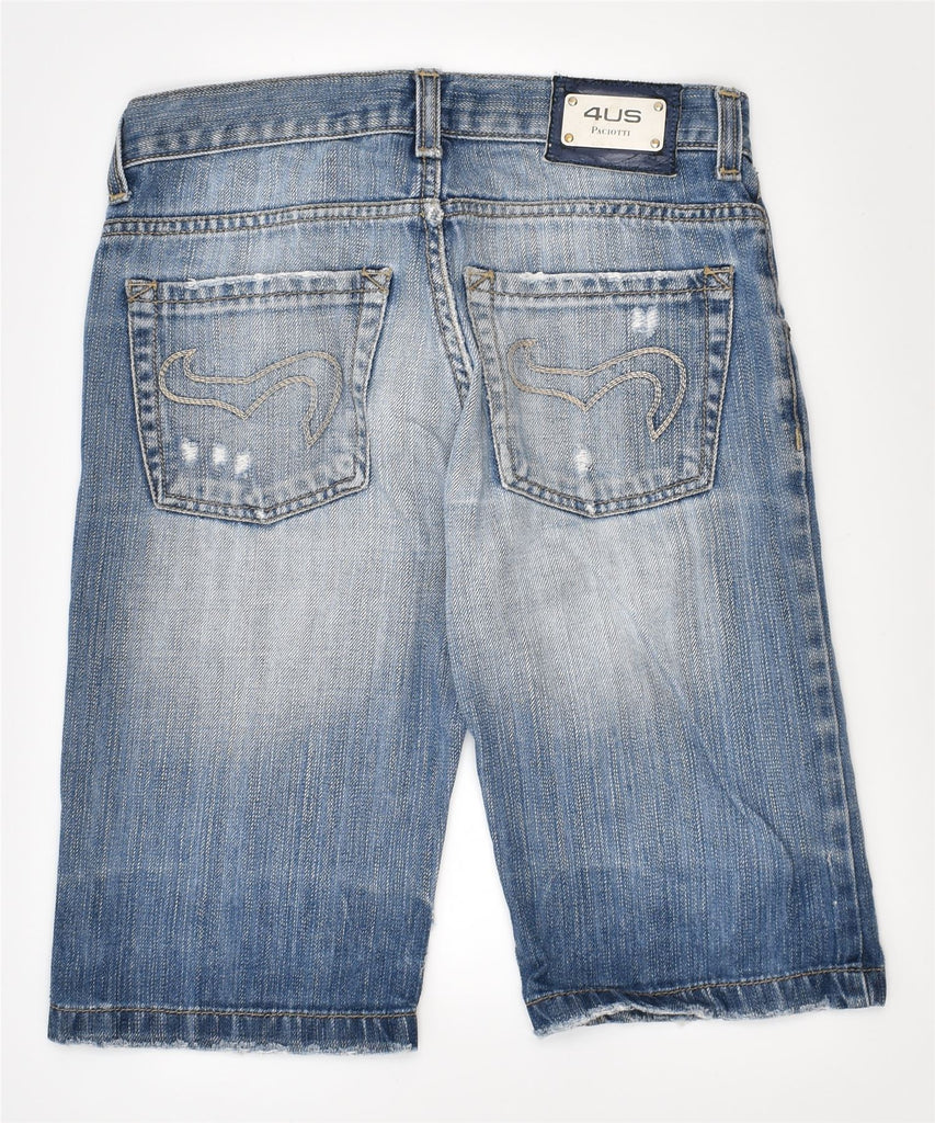 4US PACIOTTI Boys Denim Shorts 9-10 Years W26 Blue Cotton Vintage | Vintage | Thrift | Second-Hand | Used Clothing | Messina Hembry 