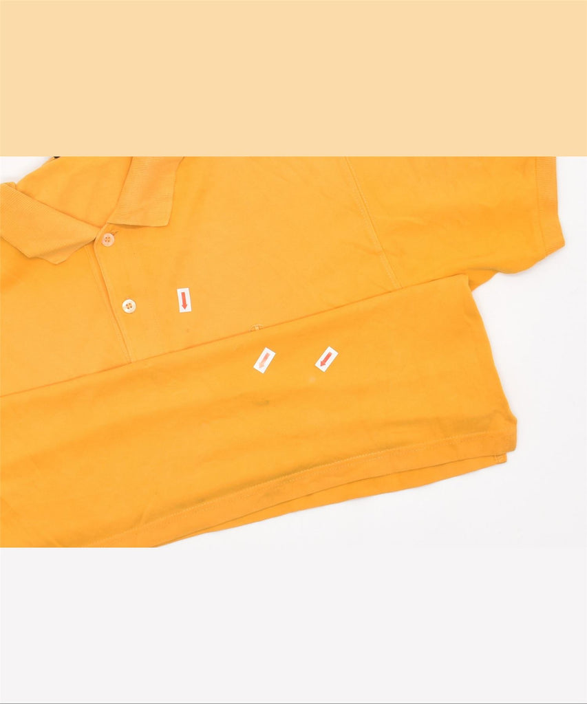 CHAMPION Mens Polo Shirt Small Yellow Cotton | Vintage | Thrift | Second-Hand | Used Clothing | Messina Hembry 