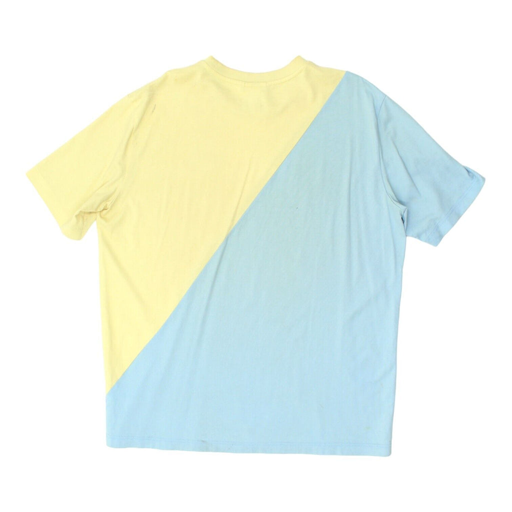 Lacoste Live 2 Tone Yellow Grey Unisex Tshirt | Vintage Designer Sportswear VTG | Vintage Messina Hembry | Thrift | Second-Hand Messina Hembry | Used Clothing | Messina Hembry 