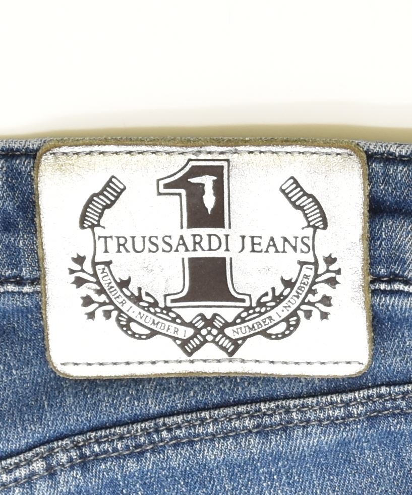 TRUSSARDI Womens Low Waist Skinny Jeans W26 L30 Blue | Vintage | Thrift | Second-Hand | Used Clothing | Messina Hembry 