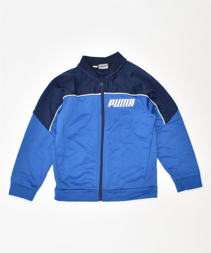 PUMA Boys Tracksuit Top Jacket 2-3 Years Blue Polyester | Vintage | Thrift | Second-Hand | Used Clothing | Messina Hembry 