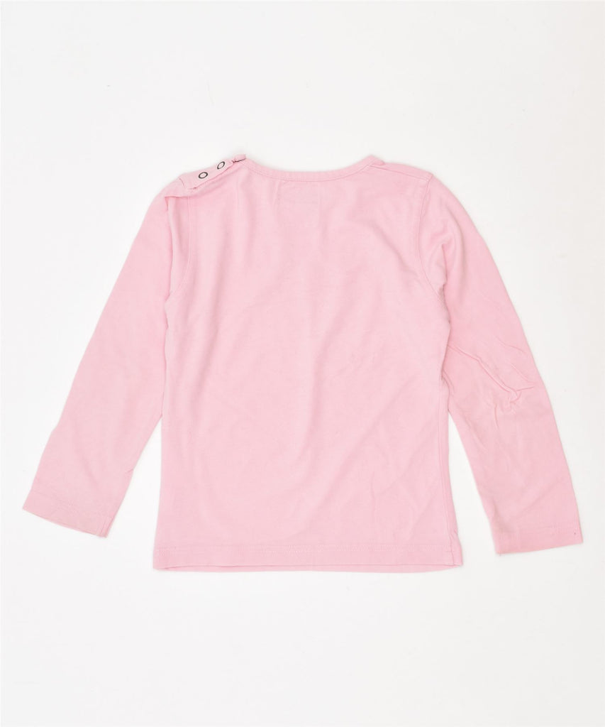 THINK PINK Girls Graphic Top Long Sleeve 2-3 Years Pink Cotton | Vintage | Thrift | Second-Hand | Used Clothing | Messina Hembry 