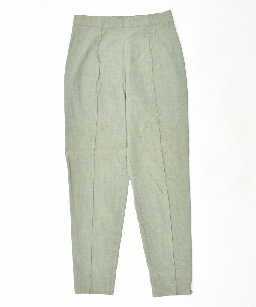 MARZOTTO Womens Tapered Suit Trousers IT 46 Large W30 L30 Green Wool | Vintage | Thrift | Second-Hand | Used Clothing | Messina Hembry 