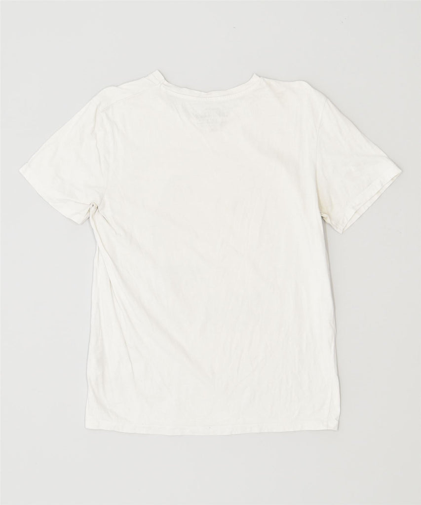JACK & JONES Mens Graphic T-Shirt Top Medium White Cotton | Vintage | Thrift | Second-Hand | Used Clothing | Messina Hembry 