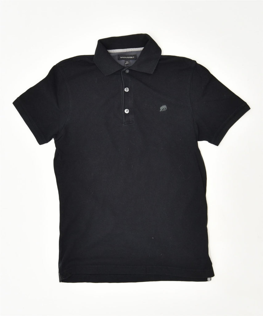 BANANA REPUBLIC Mens Polo Shirt XS Black Cotton | Vintage | Thrift | Second-Hand | Used Clothing | Messina Hembry 