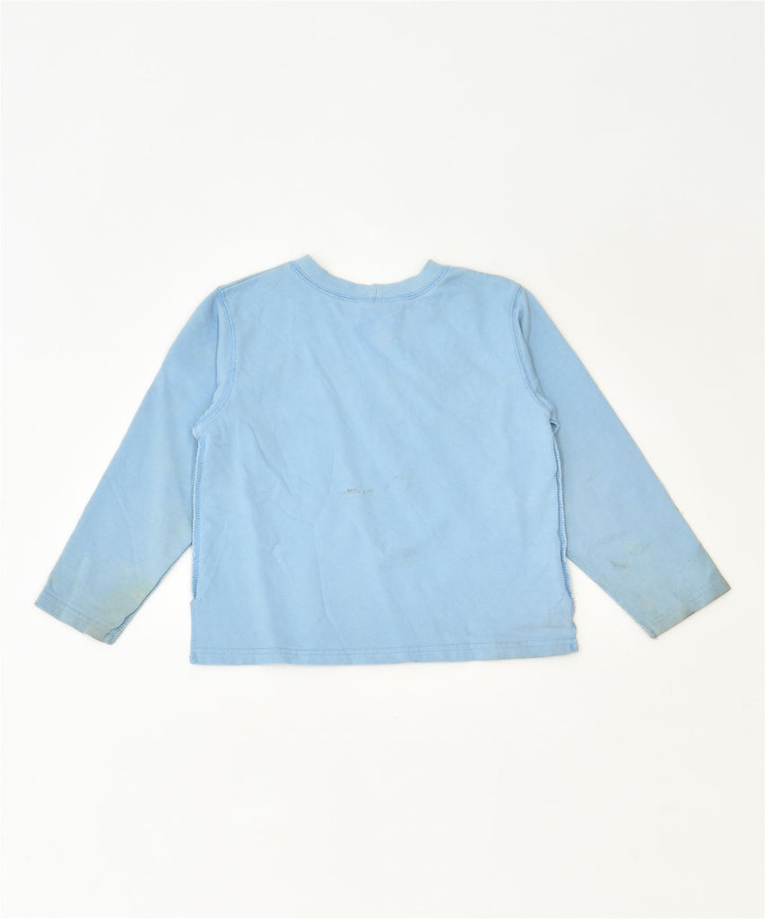 OSHKOSH Girls Graphic Top Long Sleeve 4-5 Years Blue Cotton Classic Vintage | Vintage | Thrift | Second-Hand | Used Clothing | Messina Hembry 