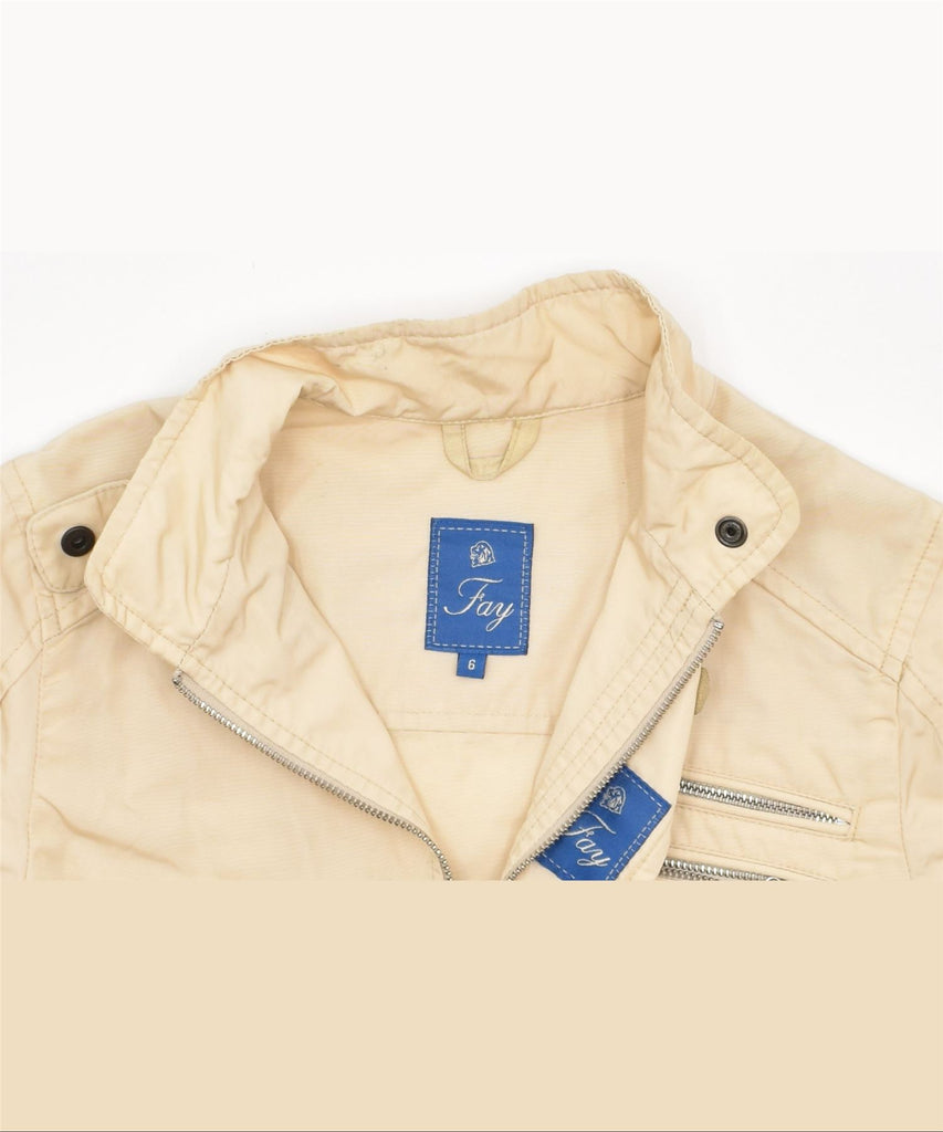 FAY Girls Utility Jacket 5-6 Years Beige Polyamide | Vintage | Thrift | Second-Hand | Used Clothing | Messina Hembry 