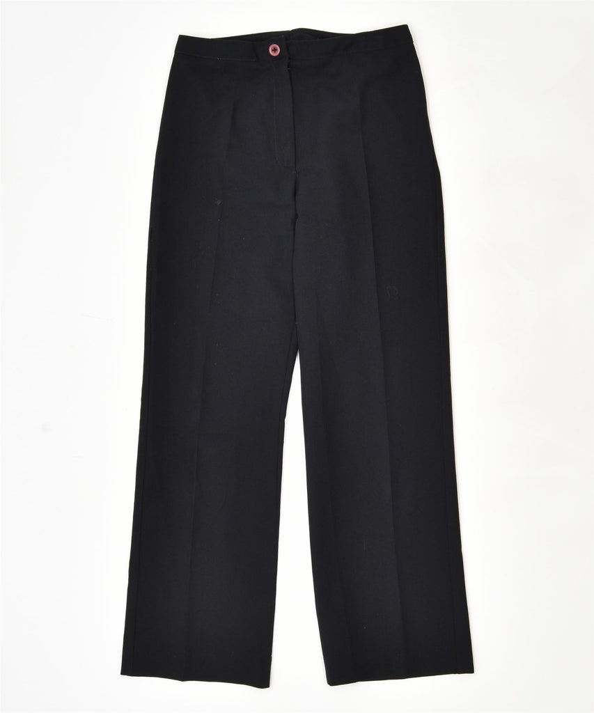 BENETTON Womens Straight Suit Trousers W28 L29 Black | Vintage | Thrift | Second-Hand | Used Clothing | Messina Hembry 